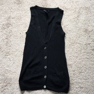 Button up sweater vest